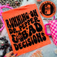 Running on [PICK ONE] & Bad Decisions Comfort Colors T-shirt