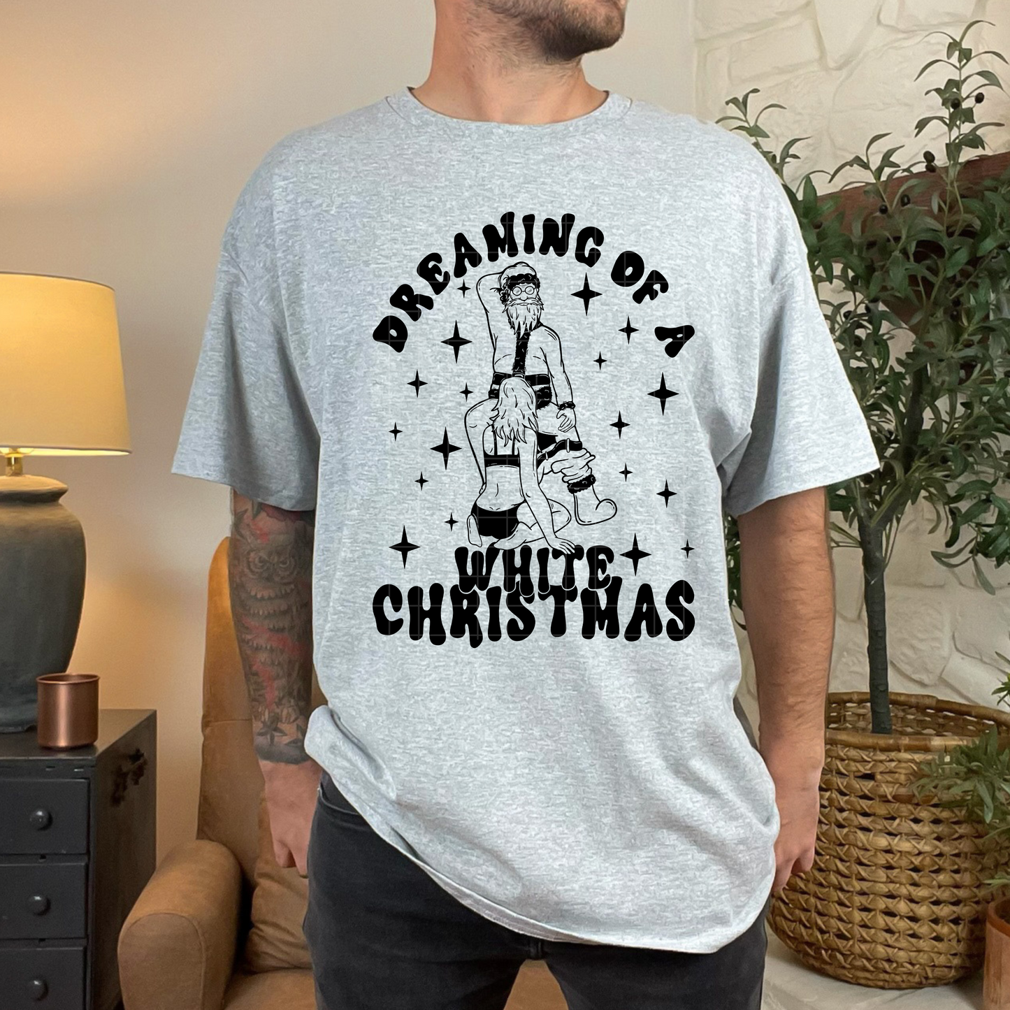 Dreaming of a White Christmas Men's Tshirt